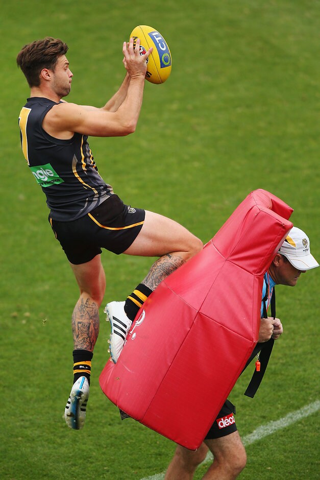 AFL 2016 Training - Richmond 170216 Ben Lennon in action during Richmond training - ${keywords}